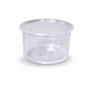 Transparent measuring container